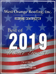 West Orange Roofing award